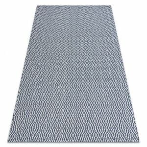 Ekologický koberec CASA, EKO SISAL Boho, Diamanty 22084 tmavě modrá / krémový, recyklovatelná bavlna bavlna (Velikost: 75x150 cm)