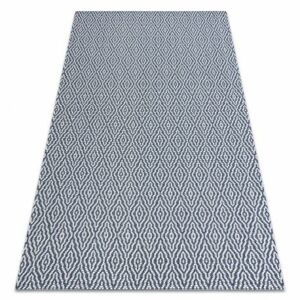 Ekologický koberec CASA, EKO SISAL Boho, Diamanty 22084 tmavě modrá / krémový, recyklovatelná bavlna bavlna (Velikost: 133x190 cm)
