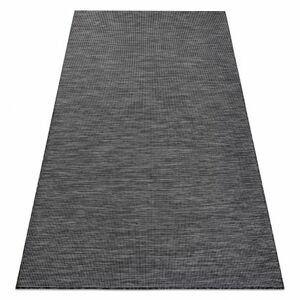 Koberec SISAL PATIO 2778 ploché tkaní černý / béžový (Velikost: 78x150 cm)