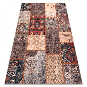 Koberec ANTIKA ancient rust, moderní patchwork, řecký omyvatelný - terakota (Velikost: 80x150 cm)