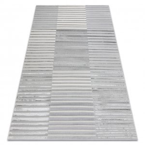 Koberec LIRA E2681 Pruhy, strukturální, moderní, glamour - šedá (Velikost: 80x150 cm)