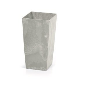 Květináč URBI SQUARE BETON EFFECT šedý 12,6 cm