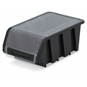 Plastový úložný box uzavíratelný TRUCK PLUS 490x298x210 černý