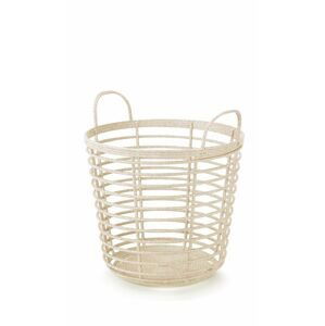 Koš s uchy ZANZI BASKET ECO WOOD krémový 43cm