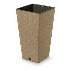 Květináč FURU SQUARE ECO WOOD 24cm naturo