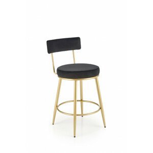 Barová židle H115, černá / zlatá