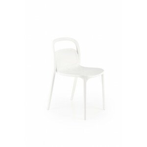 Plastová jídelní židle K490, bílá