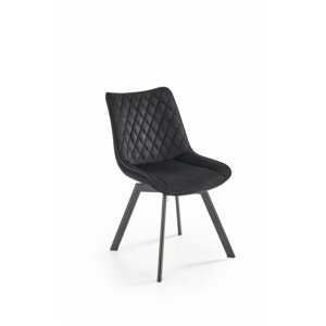 Jídelní židle K520, černá / černé nohy