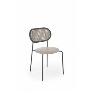 Kovová židle K524, šedá