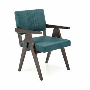 Dřevěná židle Memory, eben / monolith 37 (zelená)