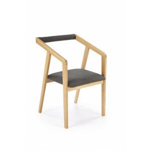 Židle Azul 2, dub přírodní / šedá