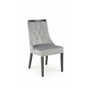 Dřevěná židle Royal, černá / monolith 85 (šedá)