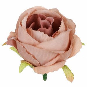 Růže, barva kapučína. Květina umělá vazbová. Cena za balení 12 kusů. KN7000 CAP, sada 6 ks