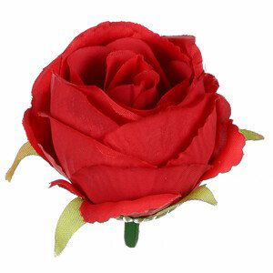 Růže, barva tmavě červená. Květina umělá vazbová. Cena za balení 12 kusů. KN7000 RED, sada 6 ks