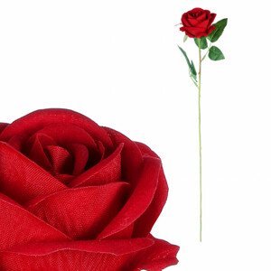 Růže, barva červená, samet. KN7005 RED, sada 24 ks