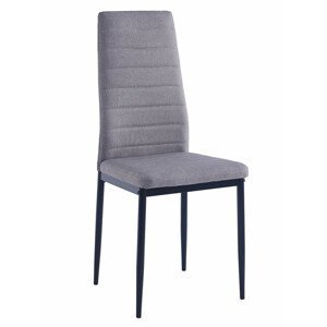 Jídelní čalouněná židle HRON 4 černá/šedá