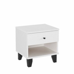 Noční stolek NORD (Barva dřeva: bílá)