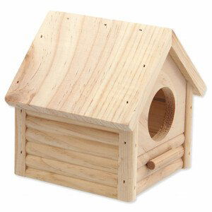Domek SMALL ANIMALS budka dřevěný 12 x 12 x 13,5 cm - PS položky do B2B