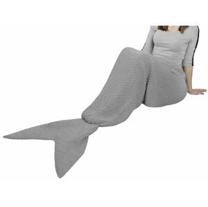Ocasní deka mořské panny - šedá