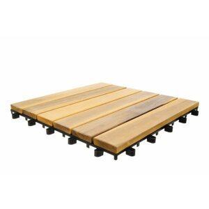 Matné dřevěné obklady 30x30cm - sada 10 ks