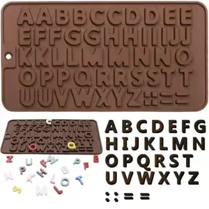 Silikonová forma na čokoládu - písmena Ruhhy 19557