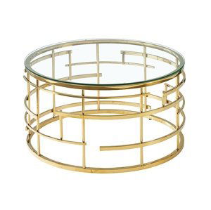 LIVIA BENCH TRANSPARENT/GOLD FI 80