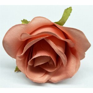 Růže, barva lososová. Květina umělá vazbová. Cena za balení 12 kusů. KN7024 SAL, sada 3 ks