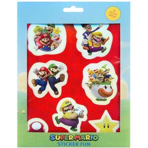 BOX 12 KS SADA 8 ARCHŮ SAMOLEPKY SUPER MARIO (Forkids - velikost: box 12 ks)