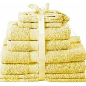 10dílná sada ručníků a osušek Kombo jambo žlutá