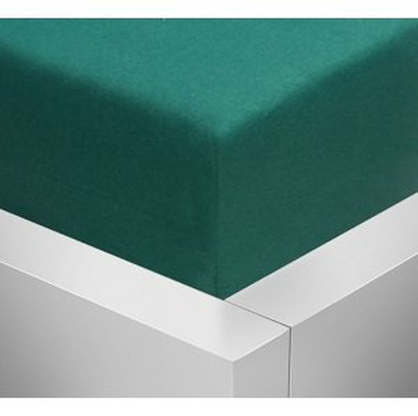 Prostěradlo Jersey Basic 140x200 cm Barva: tmavě zelená