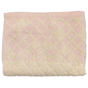 Dětský ručník Káro 40x60 cm dvoubarevný Barva: krém-růžová (29)