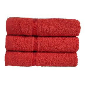 Dětský ručník 30x30 cm červený