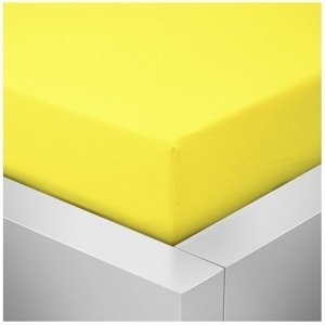 Prostěradlo Jersey Standard 140x200 cm žlutá