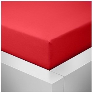 Prostěradlo Jersey Lux 160x200 cm červená