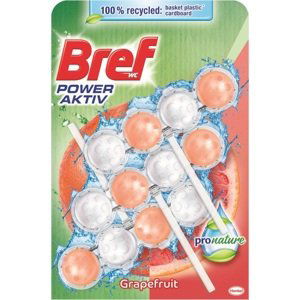 Bref Power Aktiv ProNature WC tuhý blok s vůní grapefruitu 3x50 g