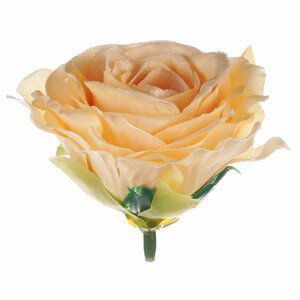 Růže, barva meruňková. Květina umělá vazbová. Cena za balení 12 kusů. KN7025 APPR, sada 4 ks