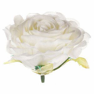 Růže, barva krémová. Květina umělá vazbová. Cena za balení 12 kusů. KN7025 CRM, sada 4 ks
