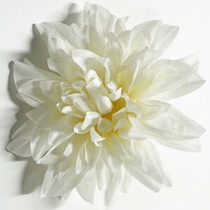 Jiřina, barva bílá. Květina umělá vazbová. Cena za balení 12ks. KN7027 WT, sada 4 ks
