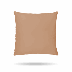Bavlněný povlak na polštář béžový (Rozměr: 45x60)