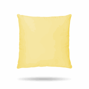 Bavlněný povlak na polštář sytě žlutý (Rozměr: 30x40)