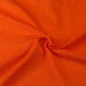 Froté prostěradlo oranžové (Rozměr: 180x200 dvojlůžko)