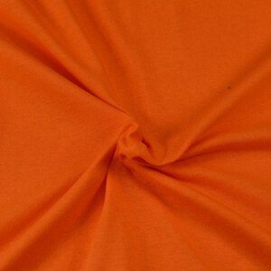 Jersey prostěradlo oranžové (Rozměr: 90x200 jednolůžko)