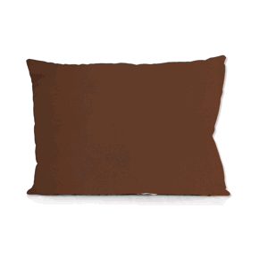 Saténový povlak na polštář hnědý (Rozměr: 45x60)
