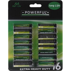 Baterie EXTRA HEAVY DUTY AA (16ks)