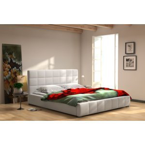 Manželská postel Chester 160 + rošt, lamino, bez matrace, s úložným prostorem