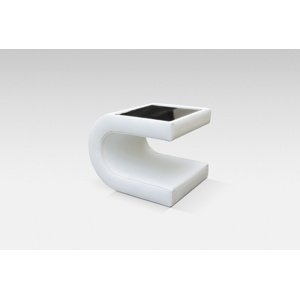 Noční stolek Figaro bis v43 x š53 x h43 cm, bílý, lamino