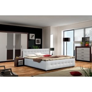 Manželská postel Figaro BIS 160x200cm + rošt, lamino, bez matrace