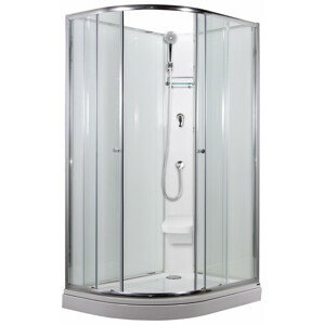 SIRIUS 120 x 90 cm - Sprchový box model 2 čiré sklo pravá vanička
