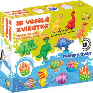 3D veselá zvířátka, výroba magnetek (Varianta: samostatně)