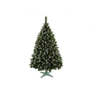 Stromek JEDLE umělý vánoční s bílými konci + stojan 180cm
